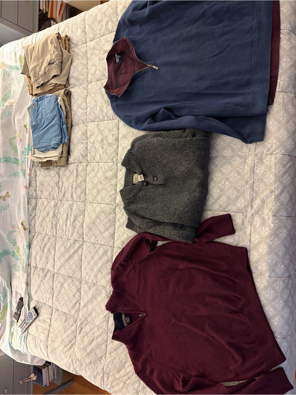 Brooks Brothers Men’s Zip & Pullover Sweater Trio — Navy, Charcoal, Burgundy